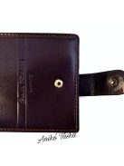 Férfi bőr pénztárca patentos barna Corvo Bianco