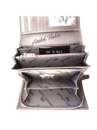 Fekete bőr női nagy pénztárca Carelli