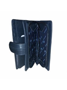 Giorgio Carelli bőr női pénztárca sok kártyás kék