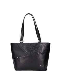 Karen merev falú táska tűzött fekete virágos 9283