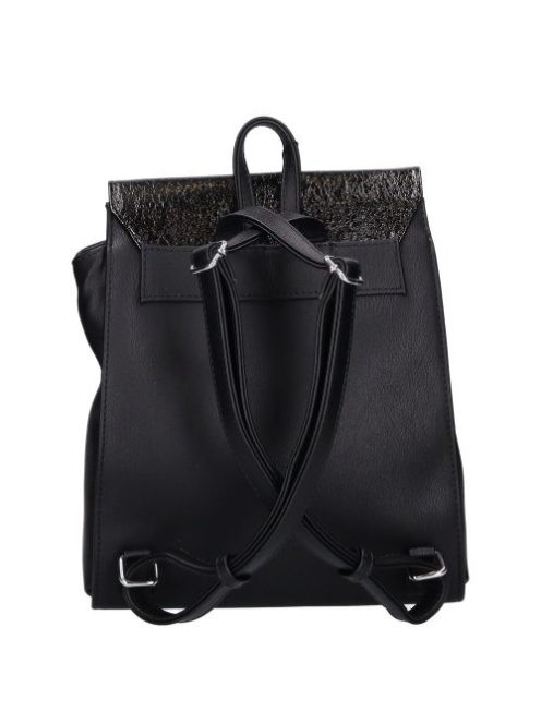 Karen női hátitáska fedeles 9230 fekete