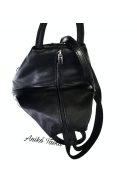 MaxModa olasz bőr háromszög háti fekete