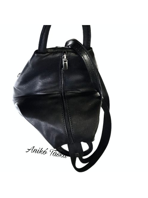 MaxModa olasz bőr háromszög háti fekete