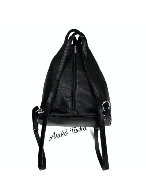 MaxModa olasz bőr háromszög háti fekete