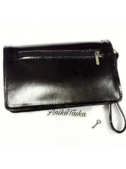 Olasz bőr autós táska férfi fekete