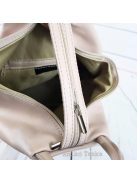 Olasz bőr háti táska púderrózsaszín