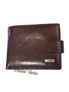 Prestige bőr férfi pénztátca kis kapcsos lapozós barna