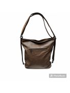 Új Alakítható női hátitáska vagy válltáska barna