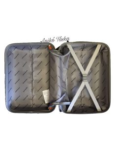 Kézipoggyász bőrönd ezüstszínű 