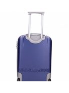 Kézipoggyász bőrönd kék szürke