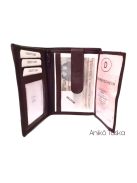 S. BELLMONTE kártyatartós belső patentos pénztárca lila