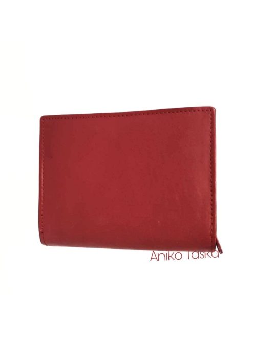 S. BELLMONTE kártyatartós belső patentos pénztárca piros