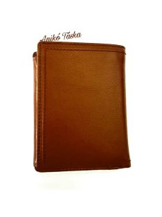 Álló fazonú bőr férfi irattárca barna LaScala