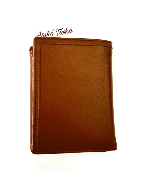 Álló fazonú bőr férfi irattárca barna LaScala