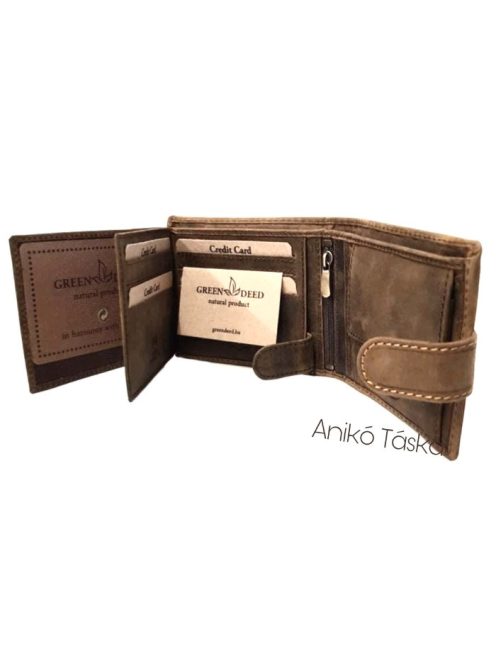Vadász férfi bőr pénztárca tacsi kapcsos belül kapcsos RFID