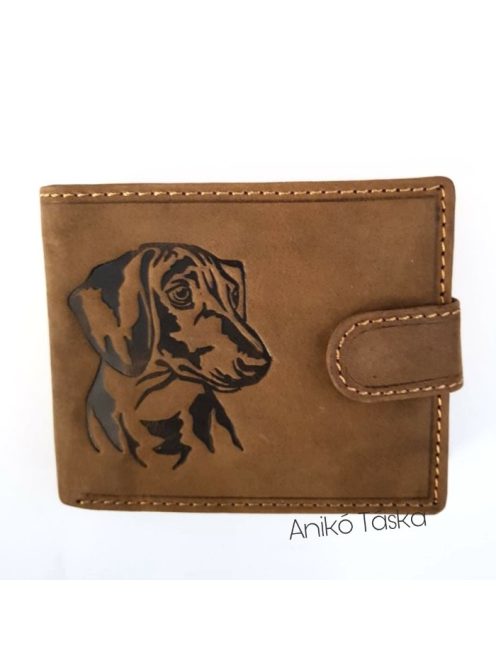 Vadász férfi bőr pénztárca tacsi kapcsos belül kapcsos RFID
