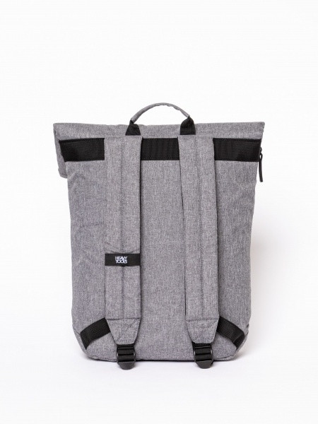 HeavyTools laptoptartós hátizsák lehajtható fedeles EFERIN elegáns szürke