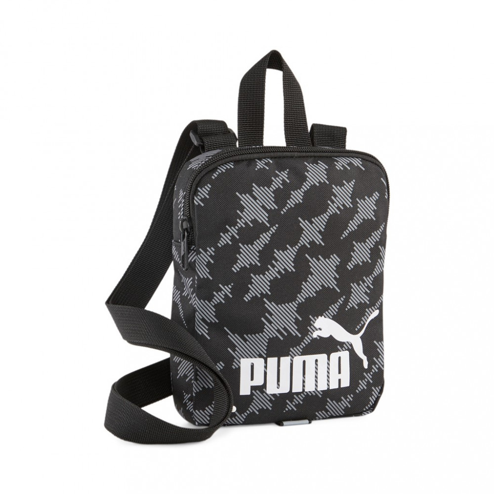 Puma férfi kis válltáska vászon rádióhullám mintás