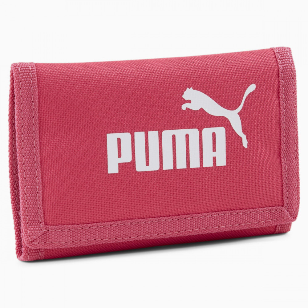 Puma tépőzáras vászon pénztárca gránátalma rózsaszín